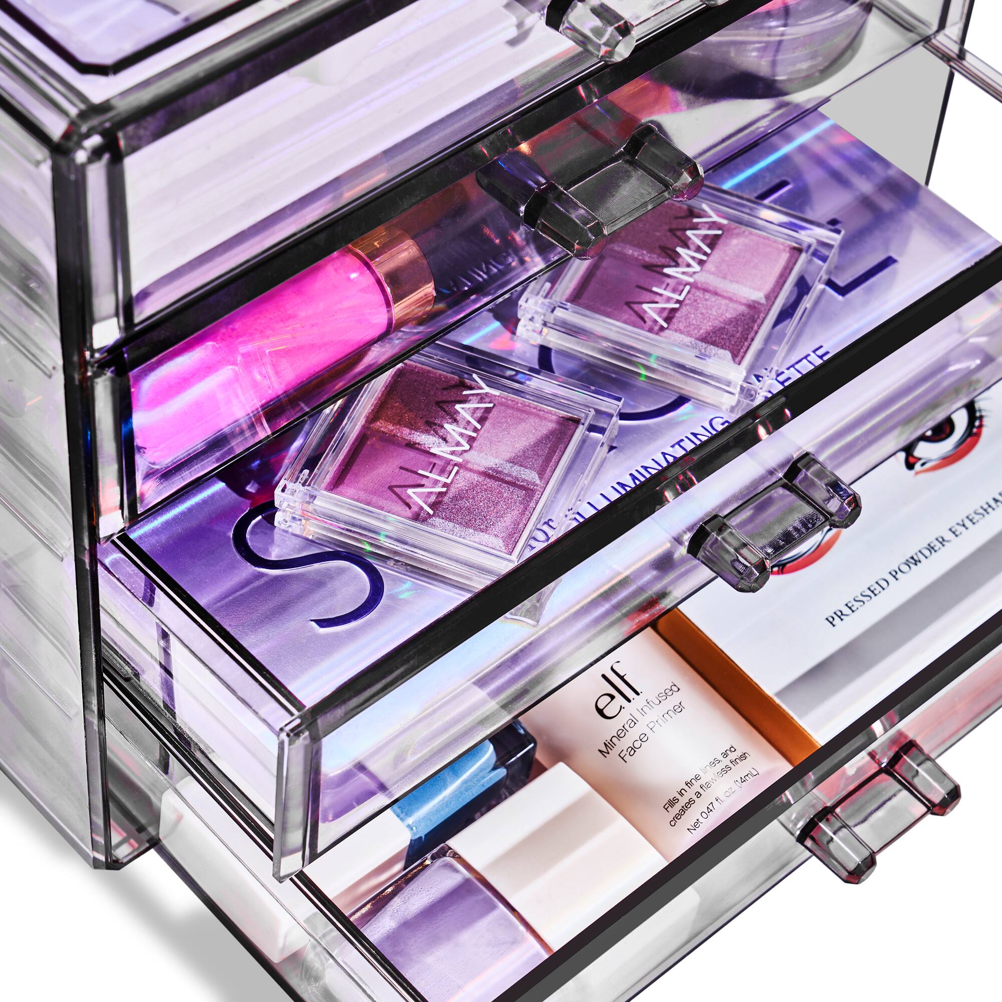 Sorbus 4-Drawer Makeup & Jewelry Storage Case